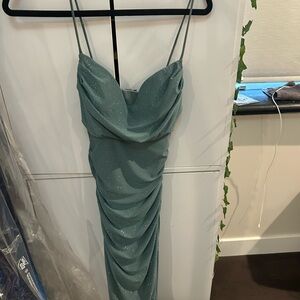 Elegant Green Evening Dress